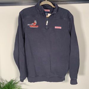 Vineyard Vines 1/4 Zip Pullover Navy Fairfield University Connecticut Size S